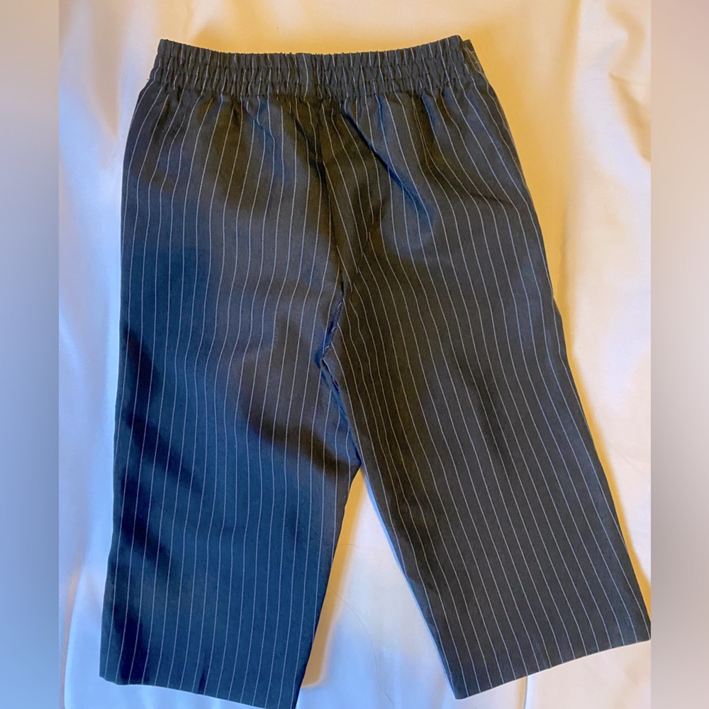 Starting Out black pinstriped pants, size 12 months.